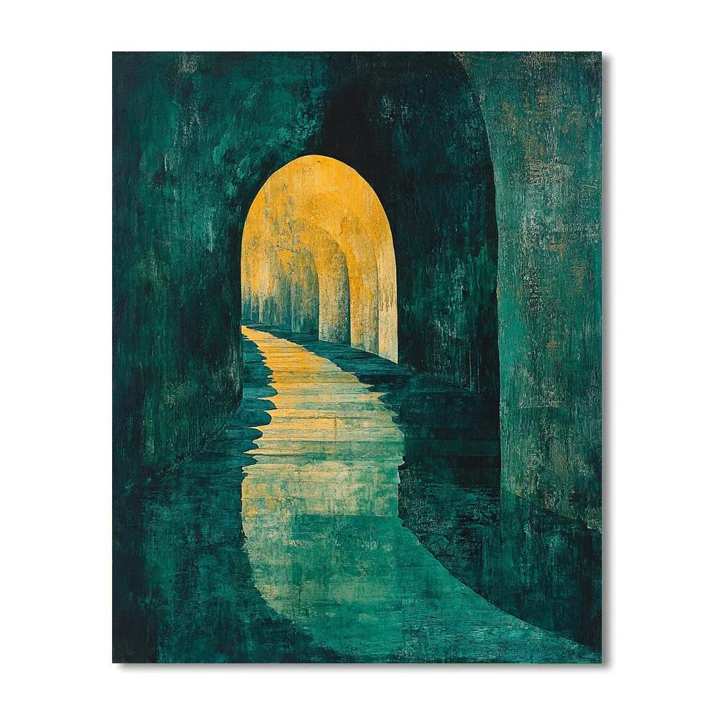 Max Ernst Inspired Echoing Caverns paint by number