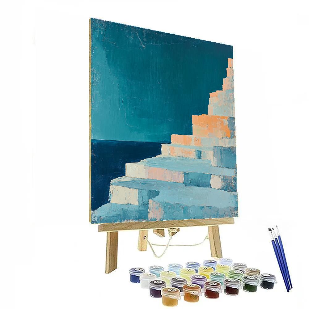 Paul Cézanne Inspired Cosmic Terrace Number painting