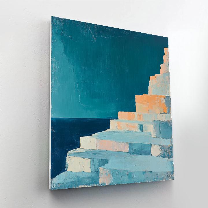 Paul Cézanne Inspired Cosmic Terrace Number painting