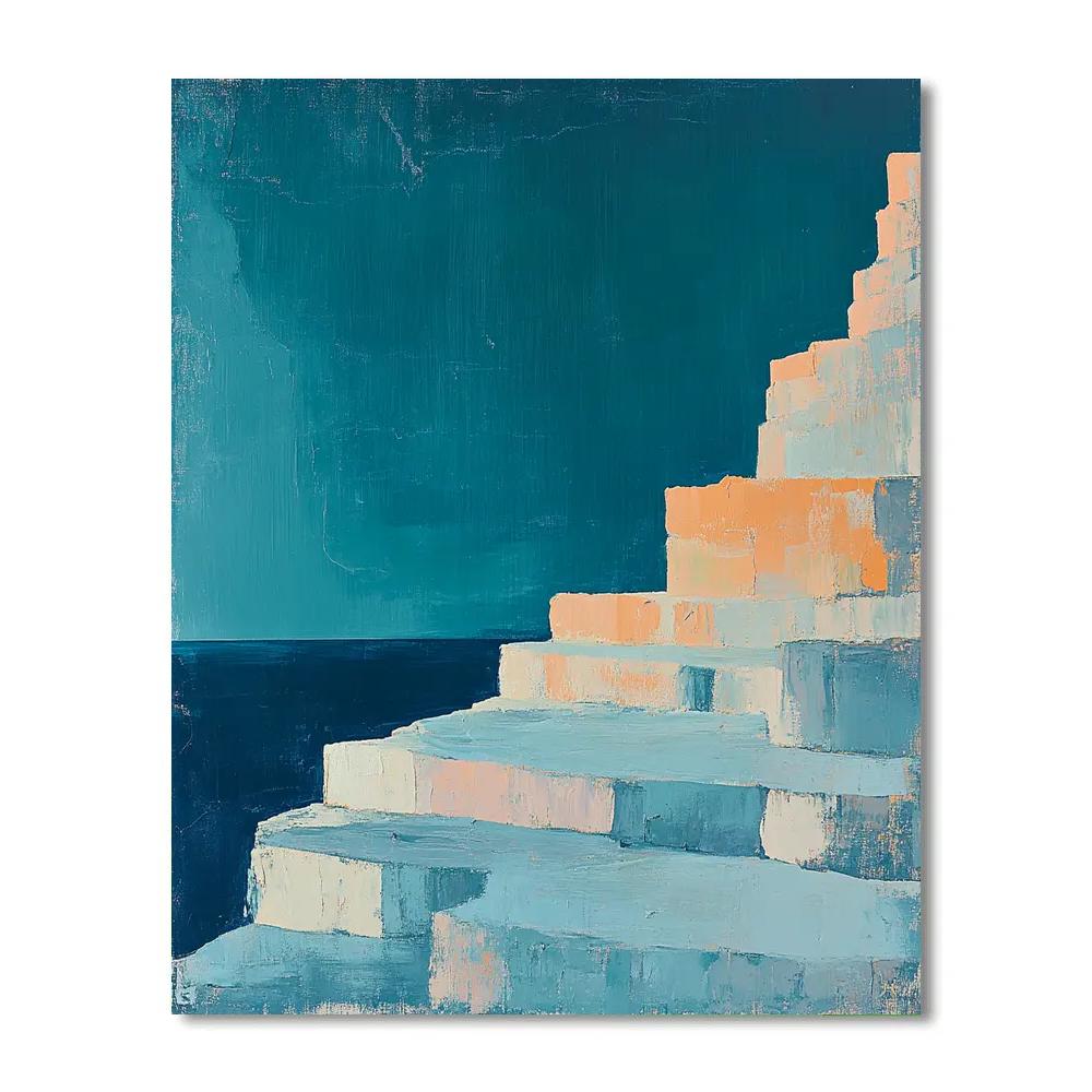 Paul Cézanne Inspired Cosmic Terrace Number painting