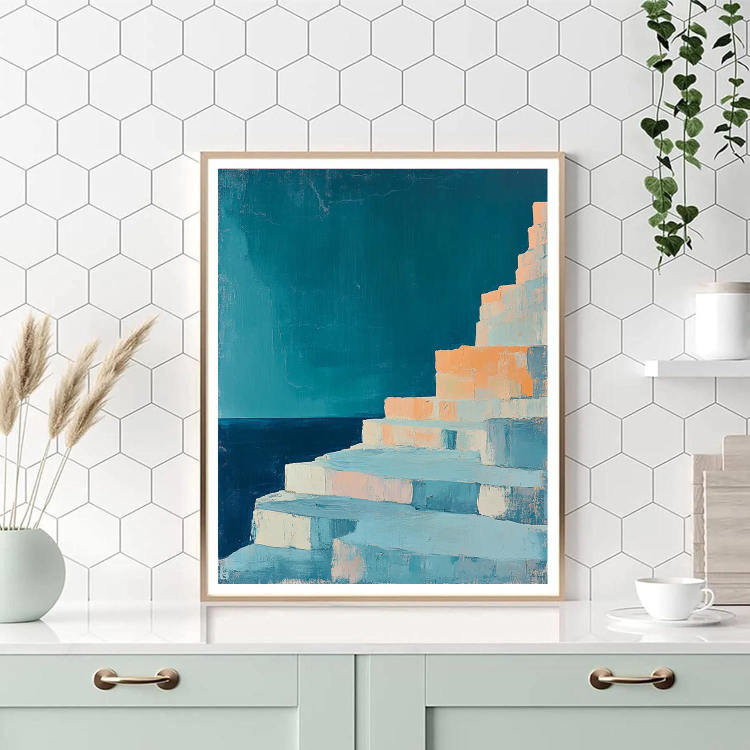 Paul Cézanne Inspired Cosmic Terrace Number painting