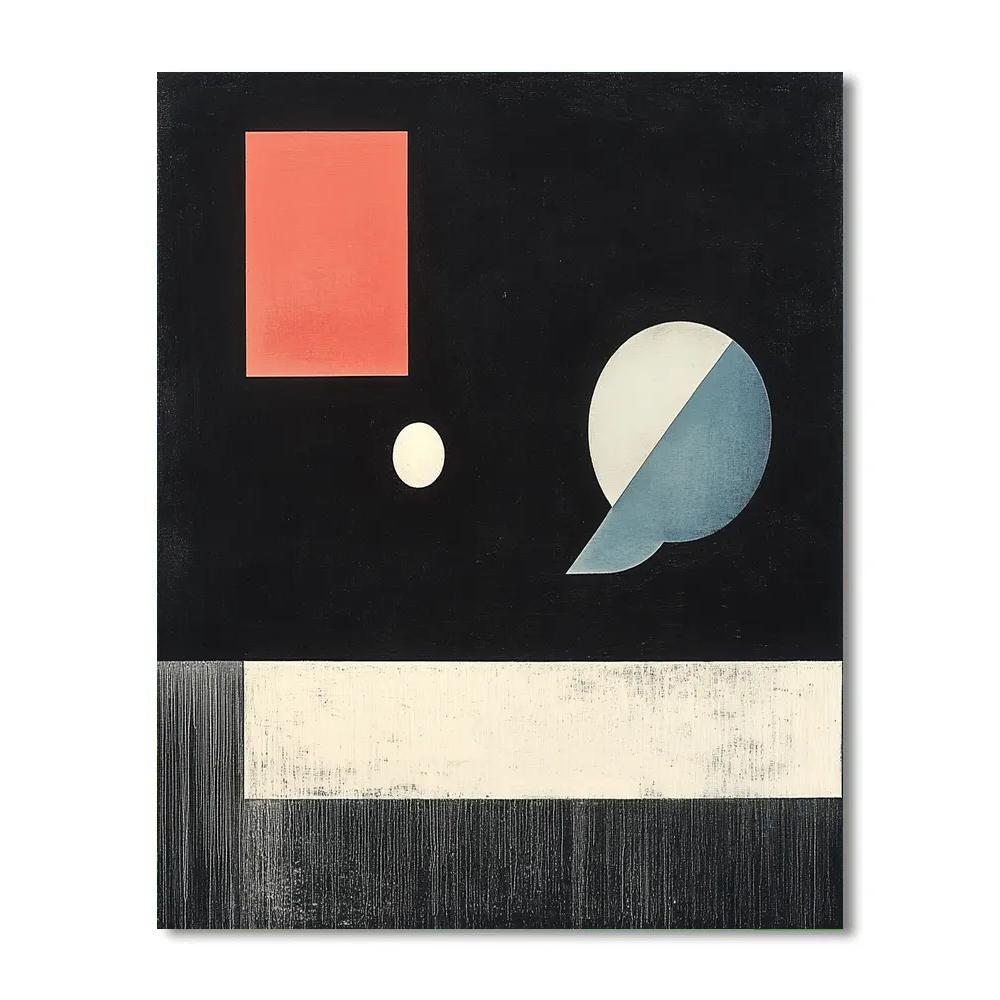 Kazimir Malevich Inspired Cosmic Silence Numbered painting kits