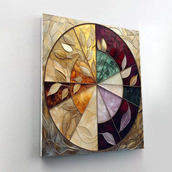 Gustav Klimt Inspired Eternal Mosaic Of Seasons Paint by numbers art