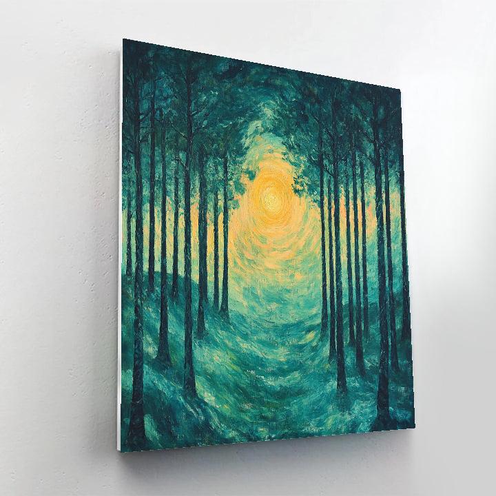 Edvard Munch Inspired Enchanted Pine Expanse Paint by numbers kits