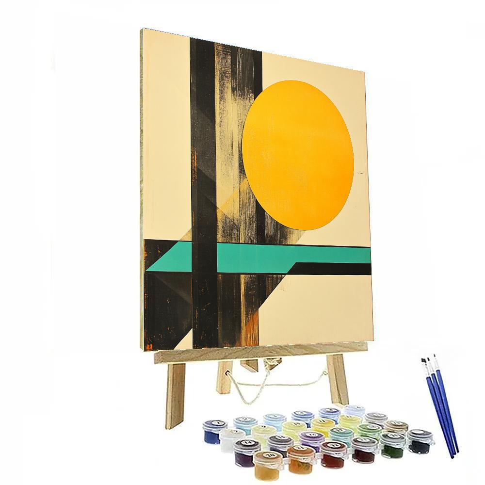 Kazimir Malevich Inspired Solar Geometry DIY paint by numbers