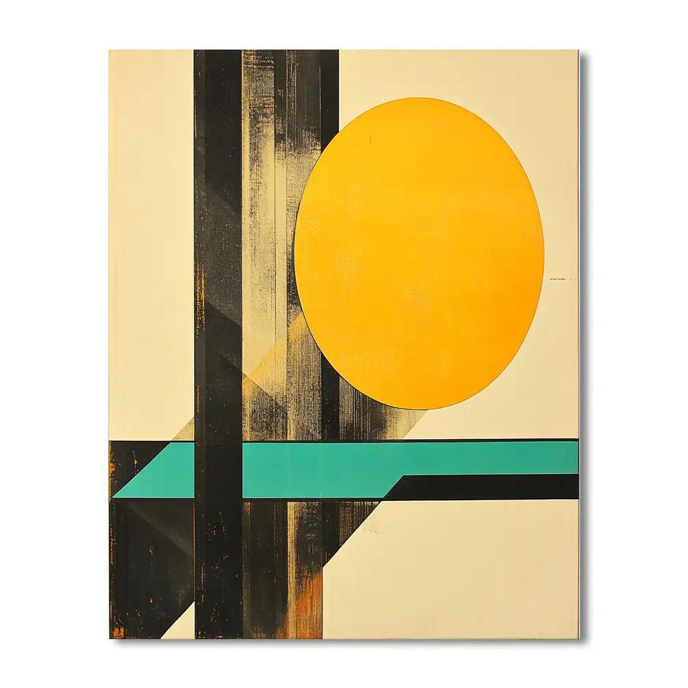 Kazimir Malevich Inspired Solar Geometry DIY paint by numbers