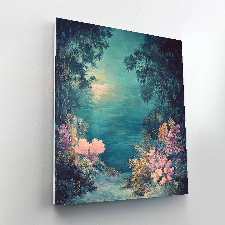 Edgar Degas Inspired Cosmic Coral Garden Paint by numbers kits