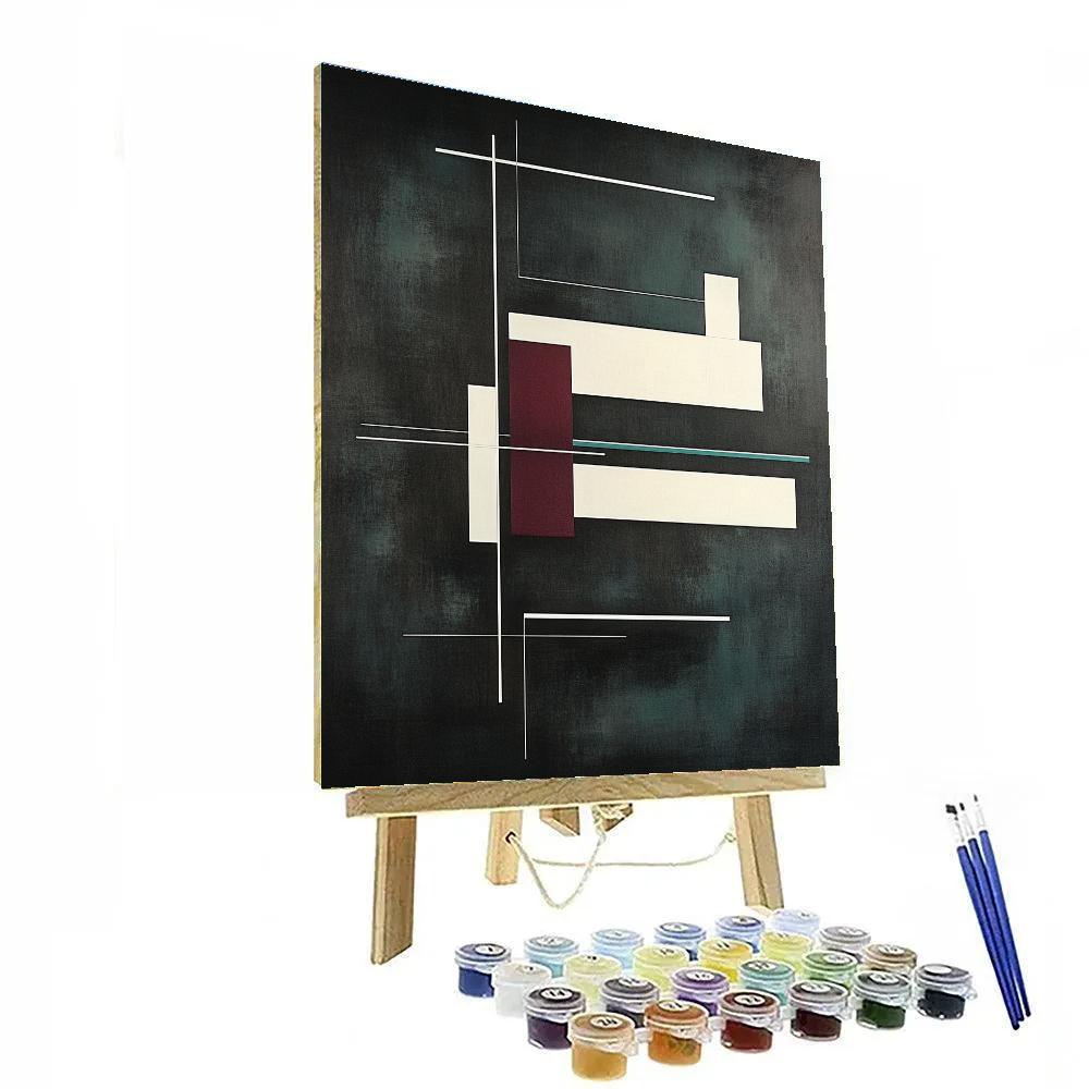 Kazimir Malevich Inspired Quiet Mechanics DIY paint by numbers