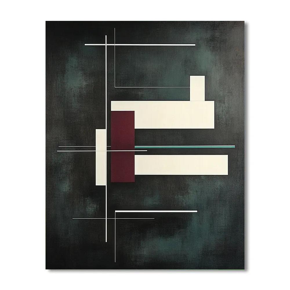 Kazimir Malevich Inspired Quiet Mechanics DIY paint by numbers