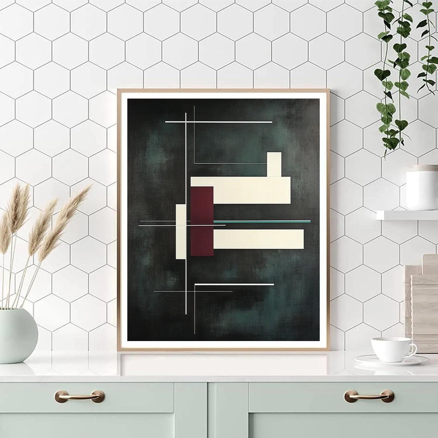 Kazimir Malevich Inspired Quiet Mechanics DIY paint by numbers