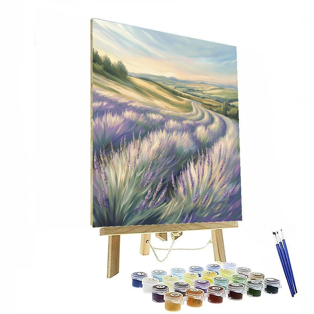 Edgar Degas Inspired Gentle Breeze Over Lavender Fields Painting by numbers kit