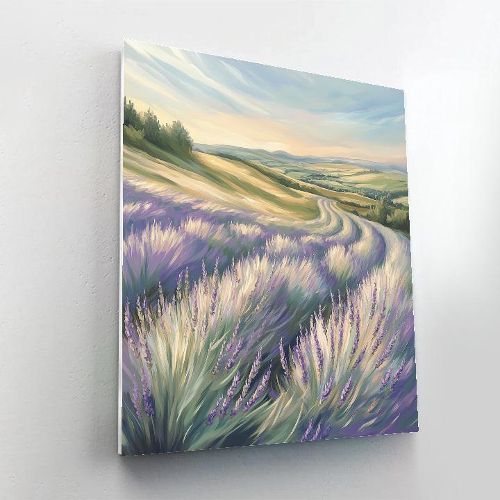 Edgar Degas Inspired Gentle Breeze Over Lavender Fields Painting by numbers kit