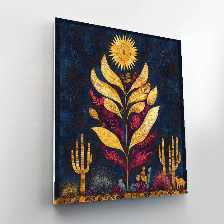 Frida Kahlo Inspired Phoenix Garden paint by number