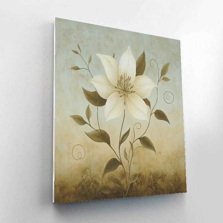 Leonardo Da Vinci Inspired Celestial Botany painting number kit