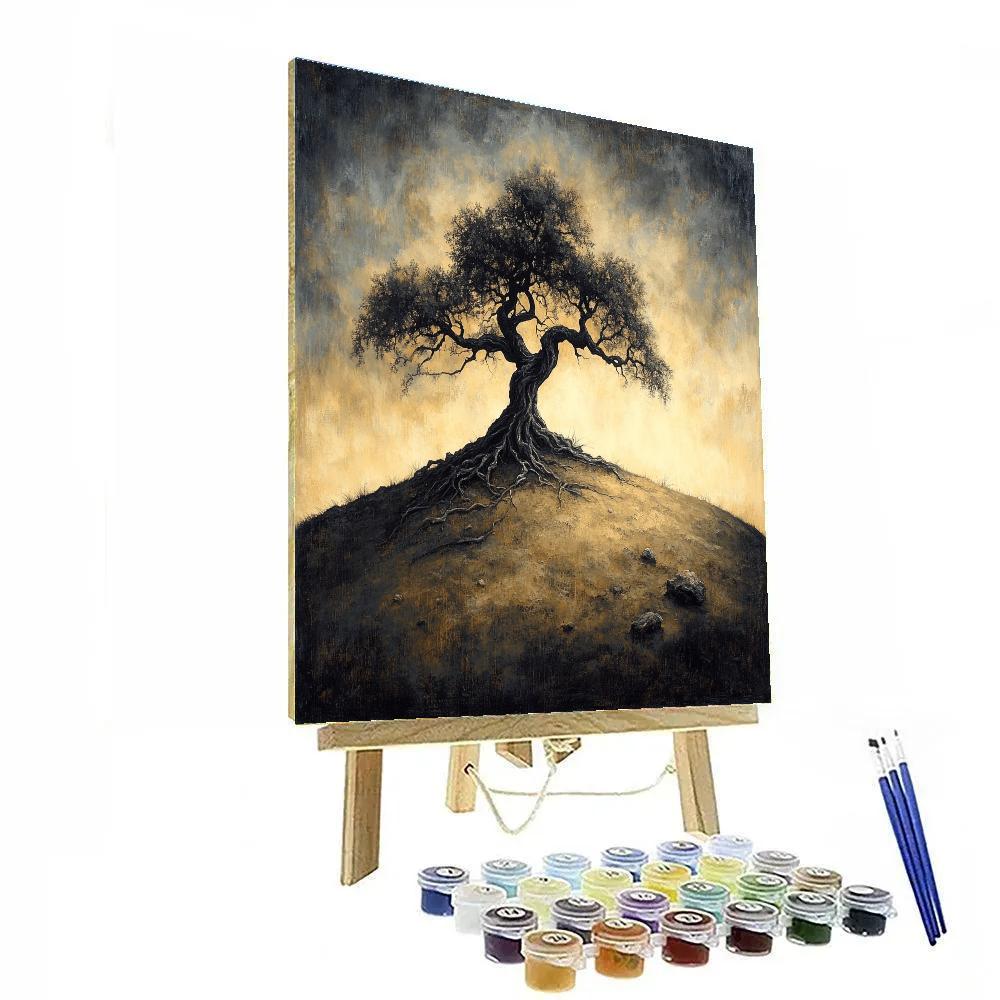 Francisco Goya Inspired Withered Sentinel Hill Number painting