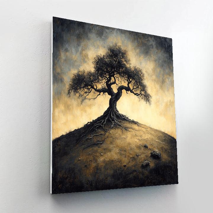 Francisco Goya Inspired Withered Sentinel Hill Number painting