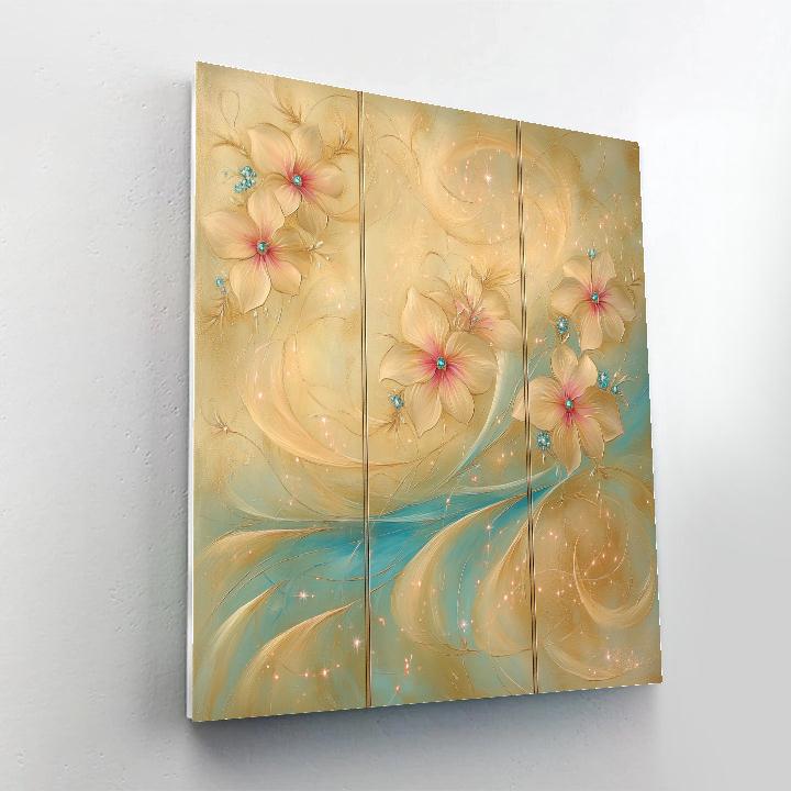 Alphonse Mucha Inspired Aurora Orchids DIY paint by numbers