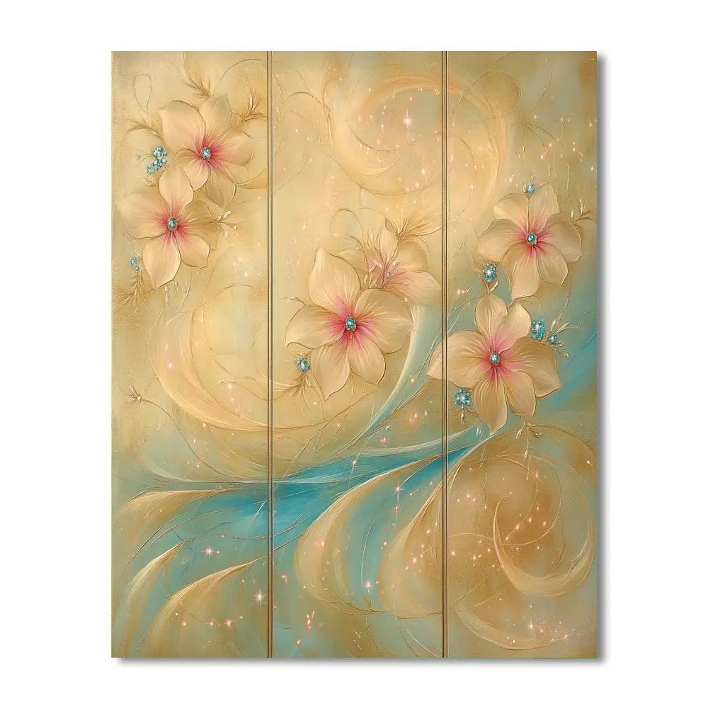 Alphonse Mucha Inspired Aurora Orchids DIY paint by numbers