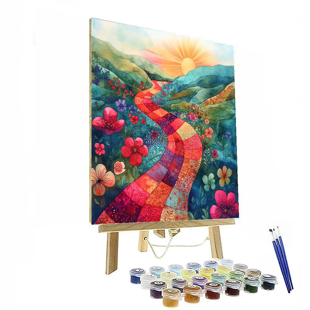 Frida Kahlo Inspired River Of Petals Paint by numbers art