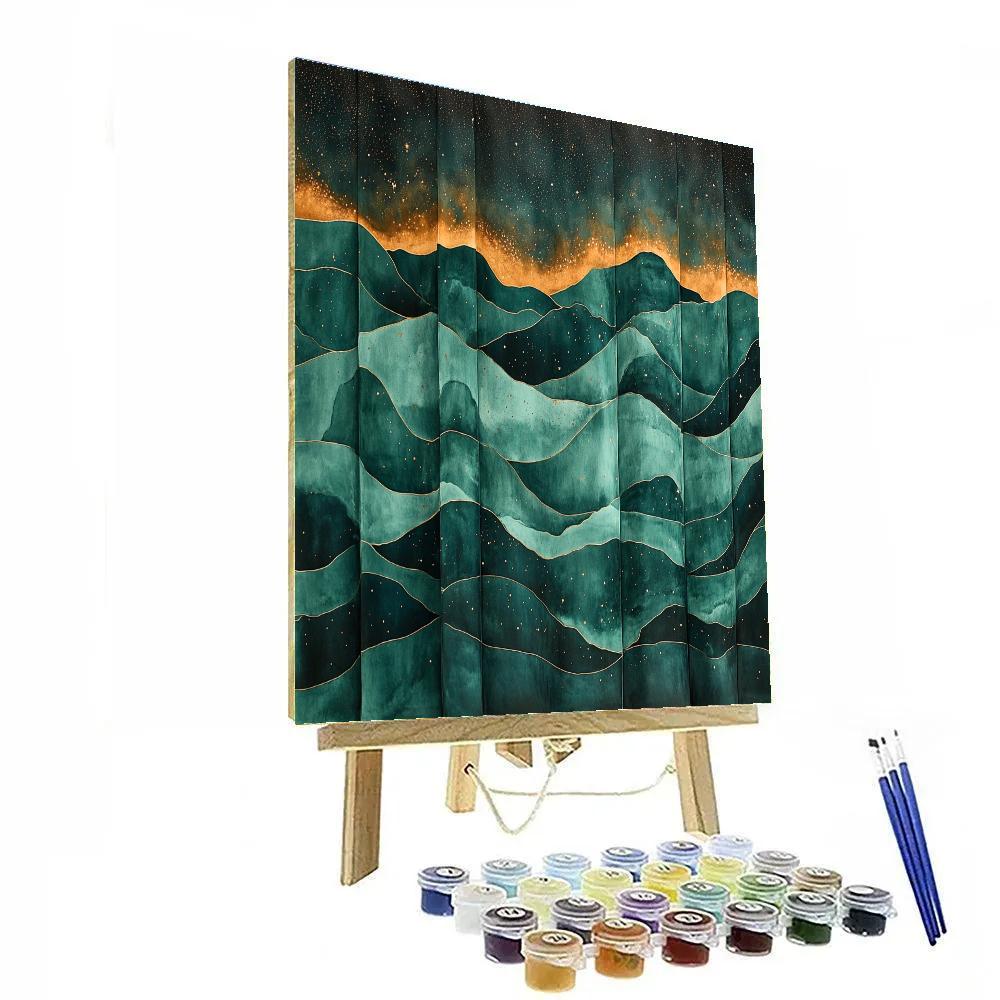 Michelangelo Inspired Auroral Loom DIY paint by numbers