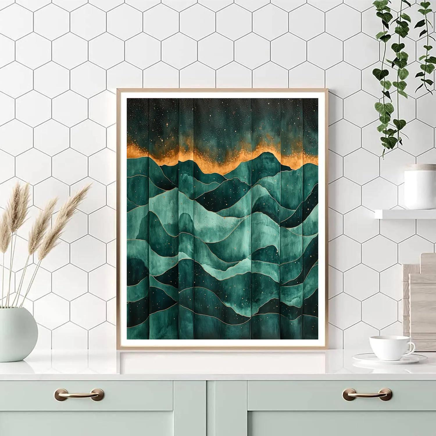 Michelangelo Inspired Auroral Loom DIY paint by numbers