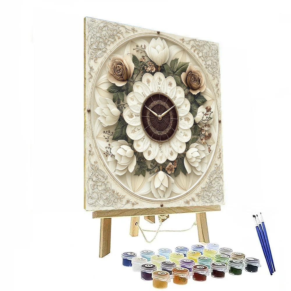 Alphonse Mucha Inspired Timeworn Petals Numbered painting kits