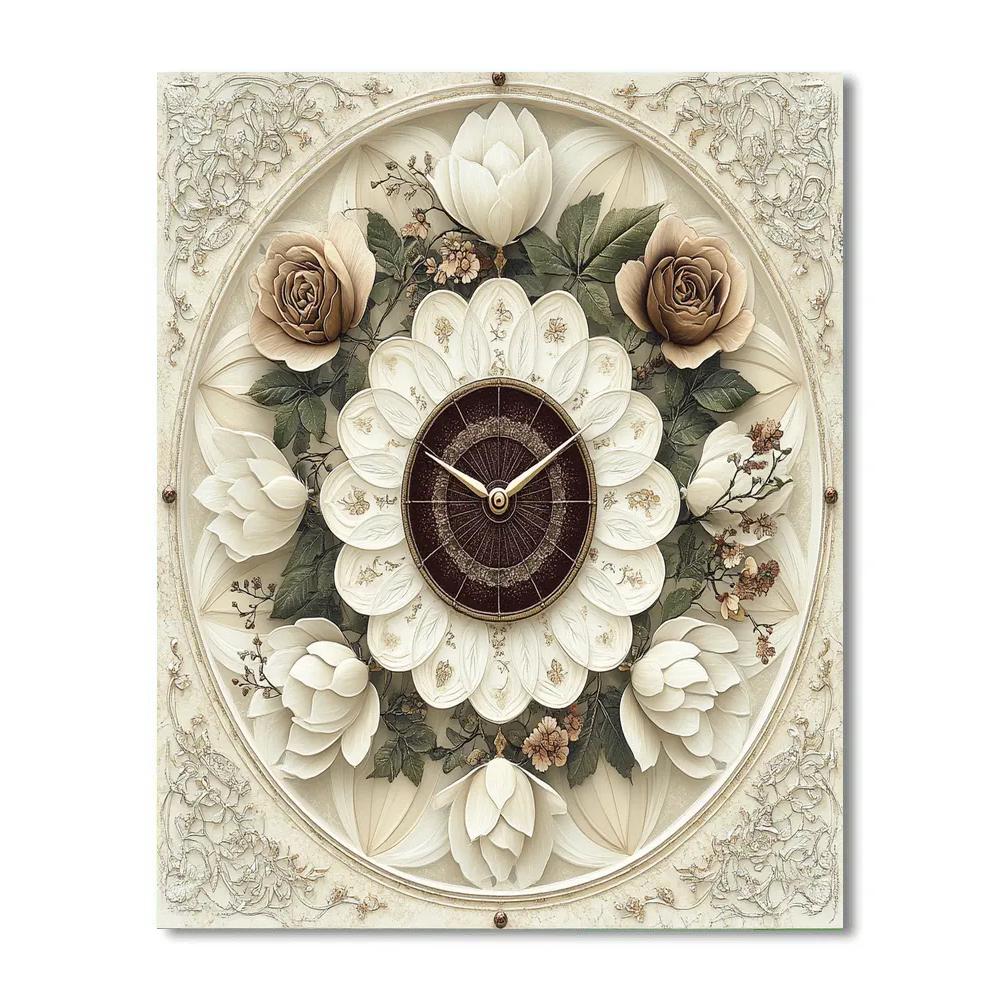 Alphonse Mucha Inspired Timeworn Petals Numbered painting kits
