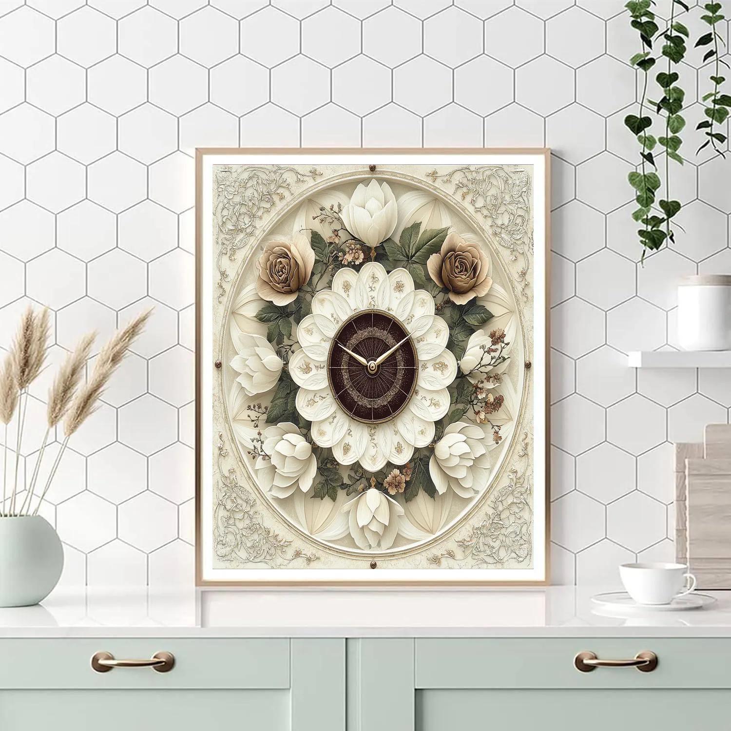Alphonse Mucha Inspired Timeworn Petals Numbered painting kits
