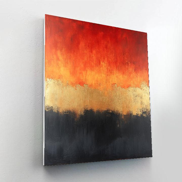 Mark Rothko Inspired Volcanic Solace DIY paint by numbers