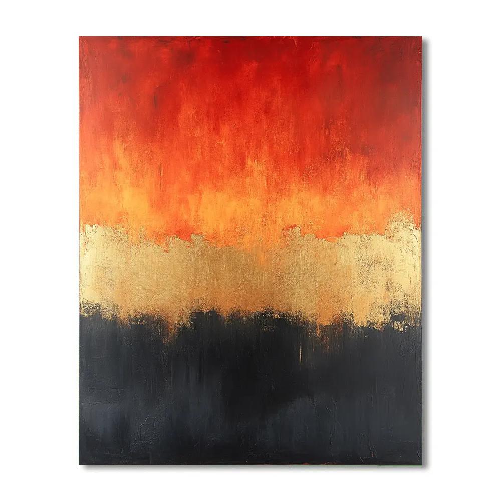 Mark Rothko Inspired Volcanic Solace DIY paint by numbers