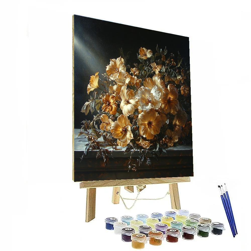 Caravaggio Inspired Withering Autumn Bouquet painting number kit