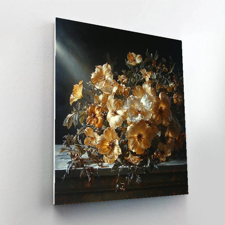 Caravaggio Inspired Withering Autumn Bouquet painting number kit