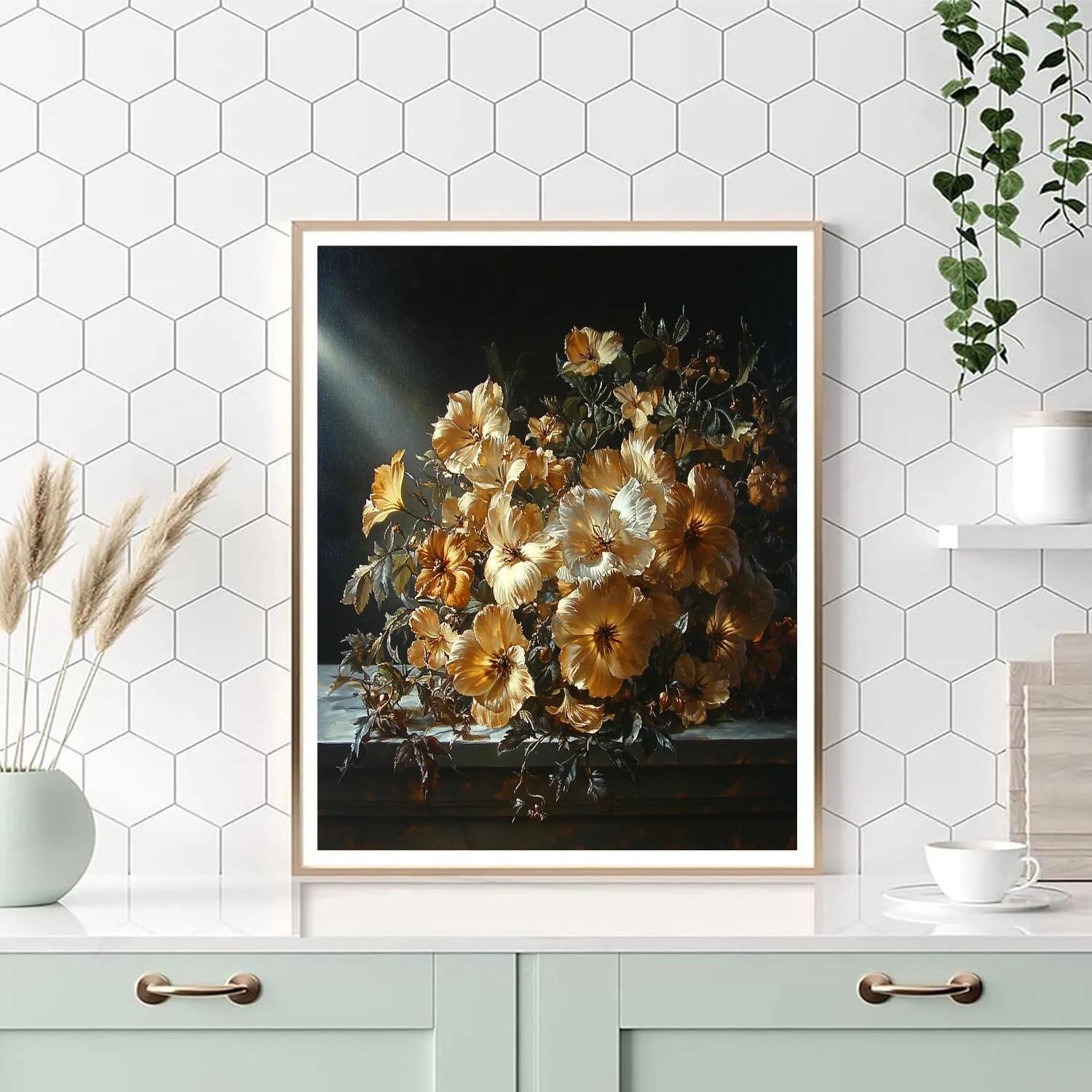 Caravaggio Inspired Withering Autumn Bouquet painting number kit