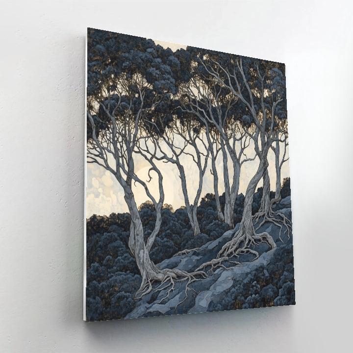 Francisco Goya Inspired Twilight Grove In Shadow painting number kit