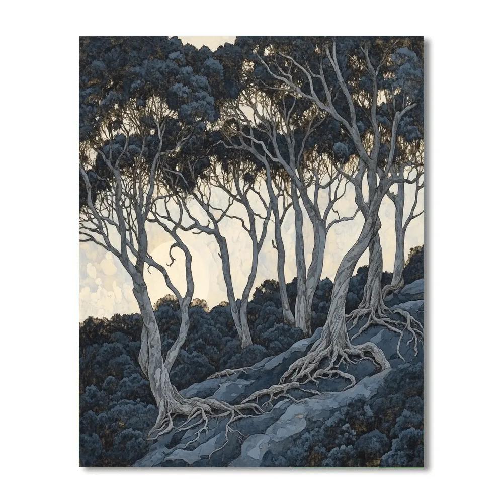 Francisco Goya Inspired Twilight Grove In Shadow painting number kit