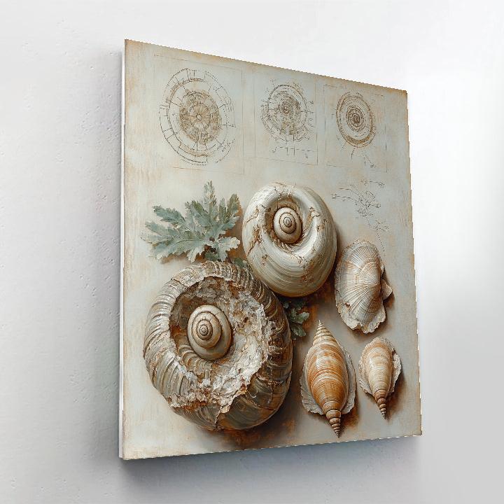 Leonardo Da Vinci Inspired Fossil Constellation Study DIY paint by numbers