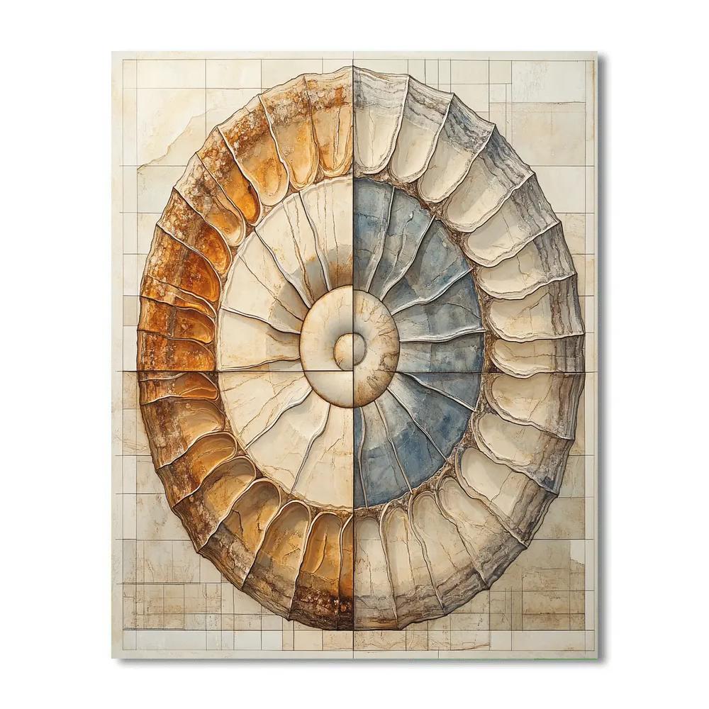 Michelangelo Inspired Ammonite Dome Paint by numbers kits
