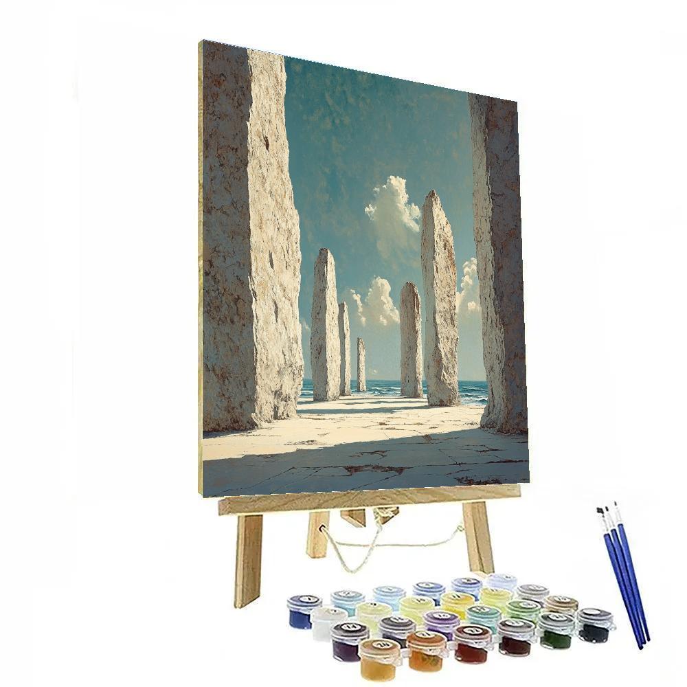 Michelangelo Inspired Tidal Pillars paint by color