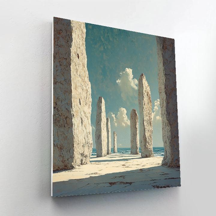 Michelangelo Inspired Tidal Pillars paint by color
