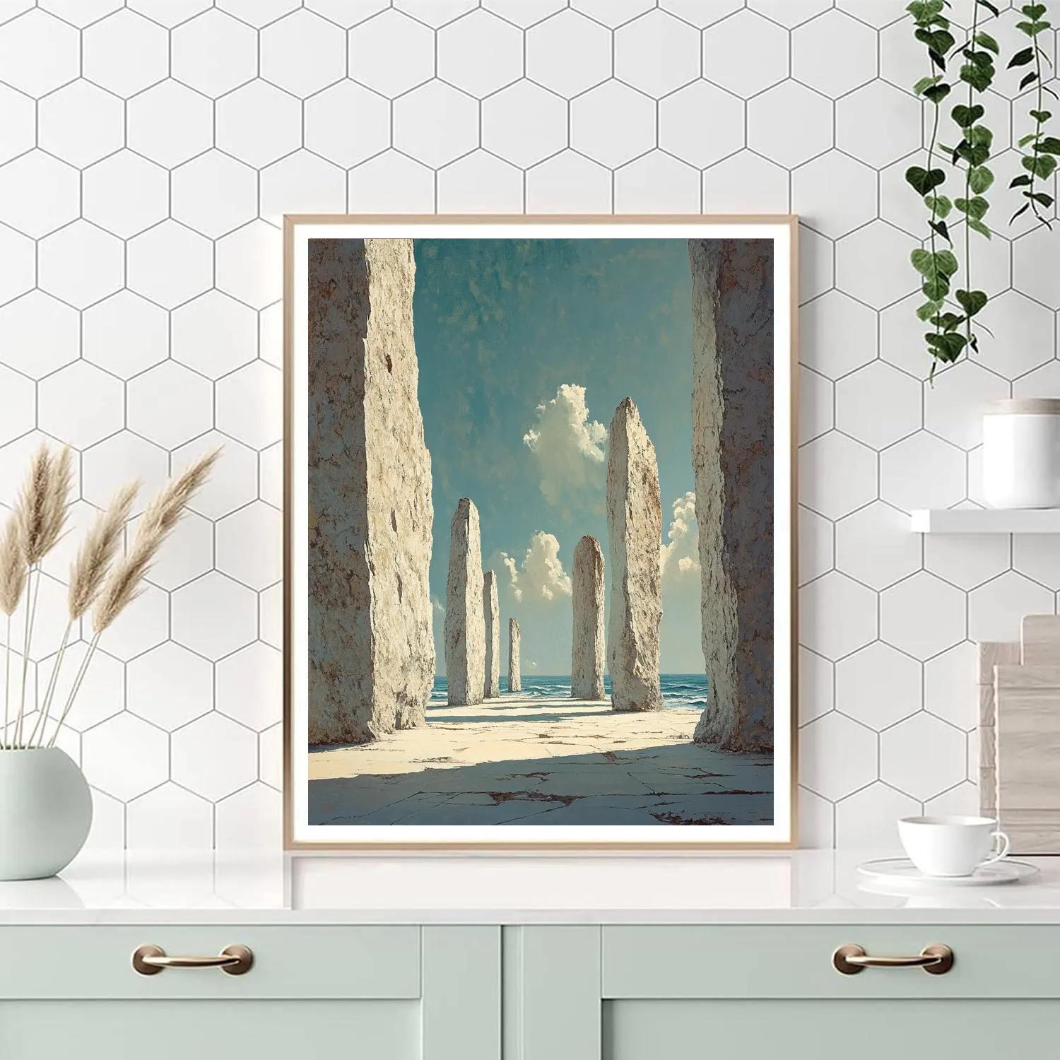 Michelangelo Inspired Tidal Pillars paint by color