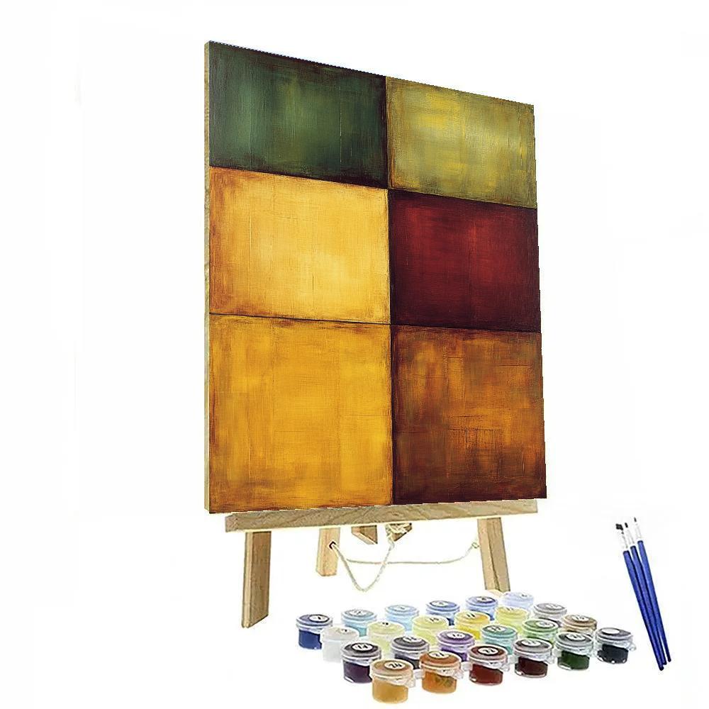 Mark Rothko Inspired Autumnal Equilibrium paint by number