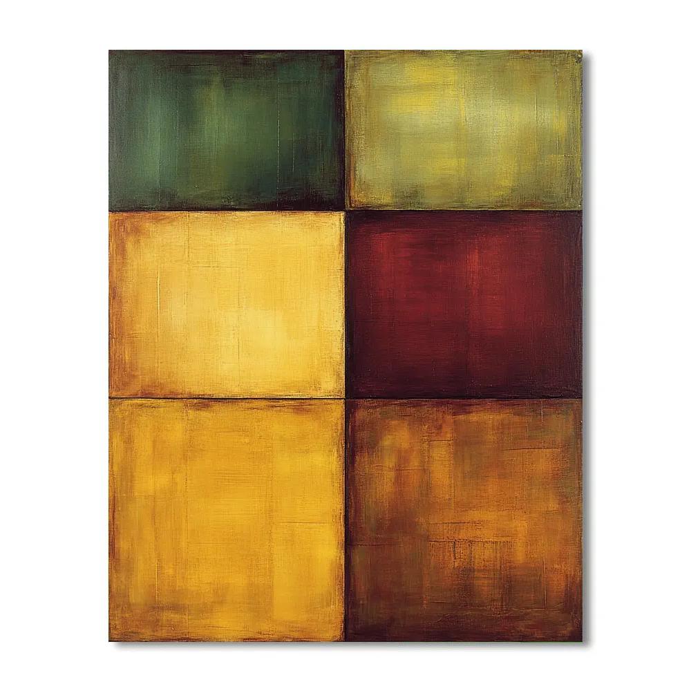 Mark Rothko Inspired Autumnal Equilibrium paint by number