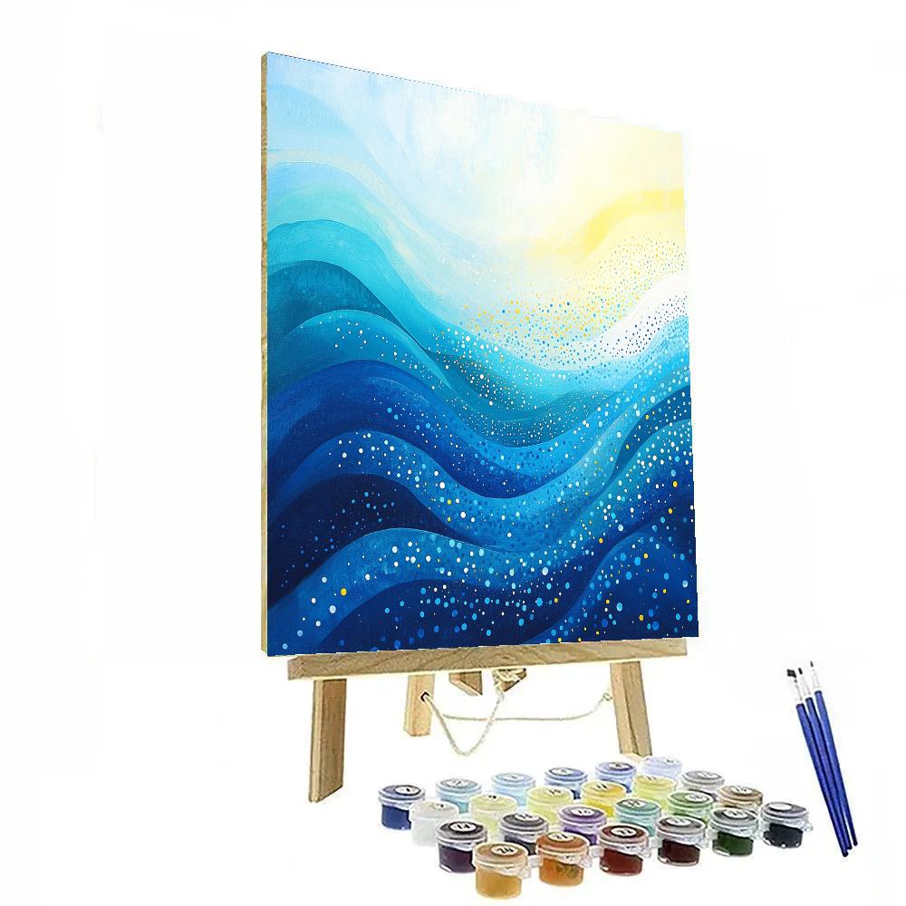 Yayoi Kusama Inspired Deep Sea Echoes Paint by numbers art