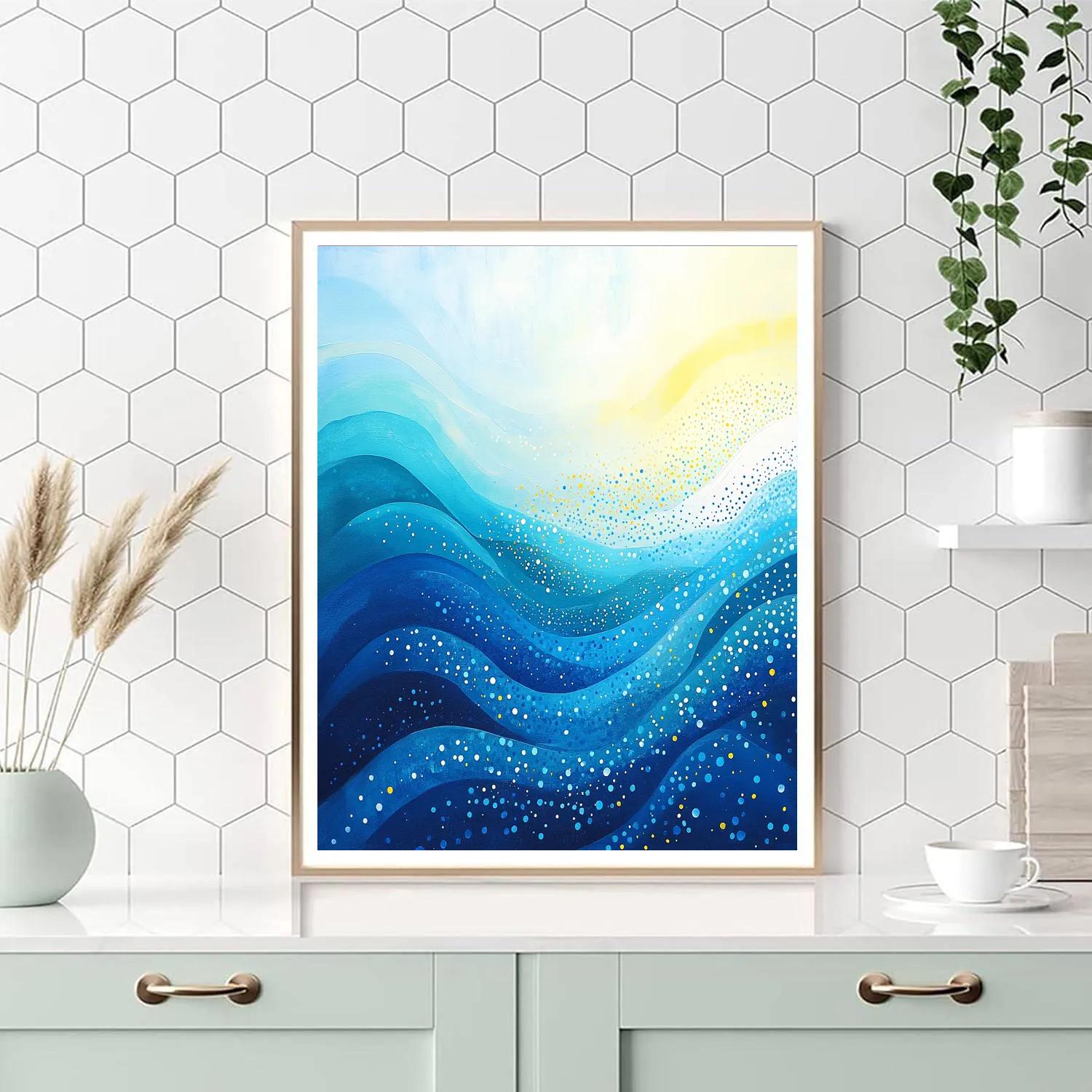 Yayoi Kusama Inspired Deep Sea Echoes Paint by numbers art