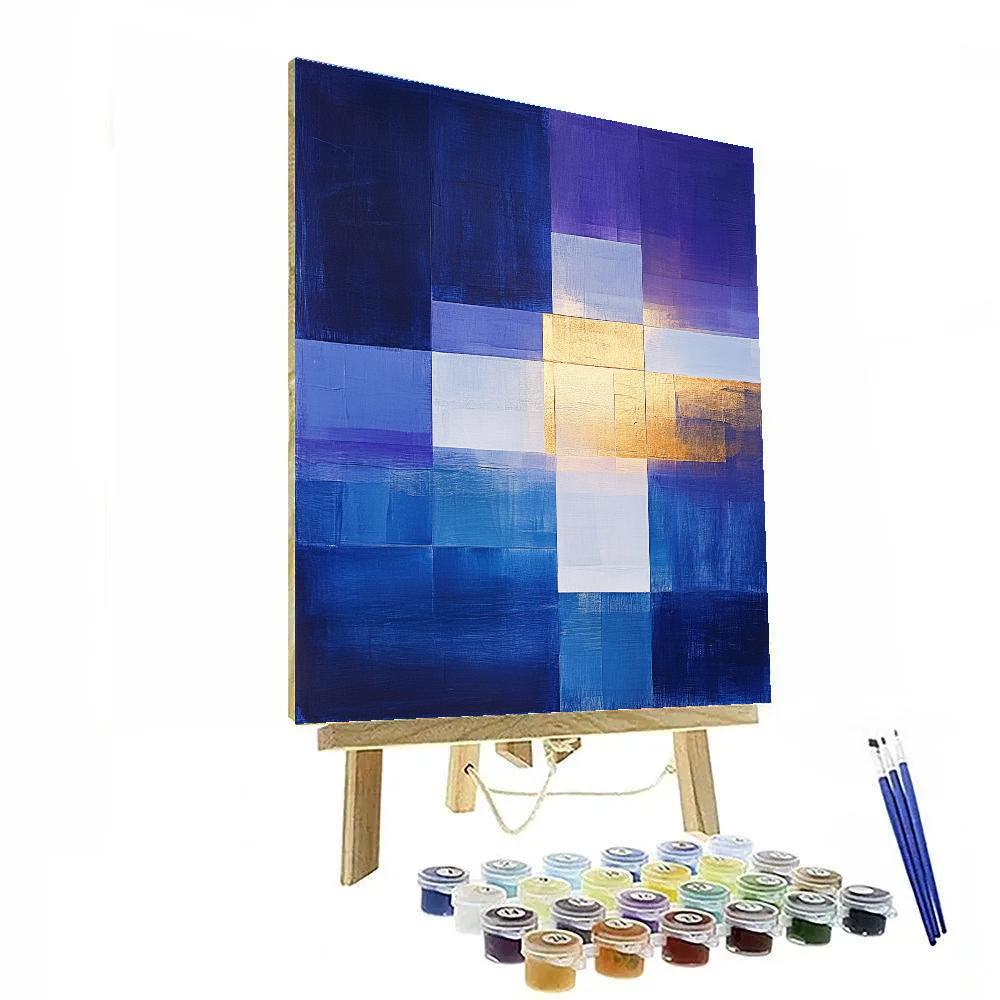 Mark Rothko Inspired Cosmic Harmony Number painting