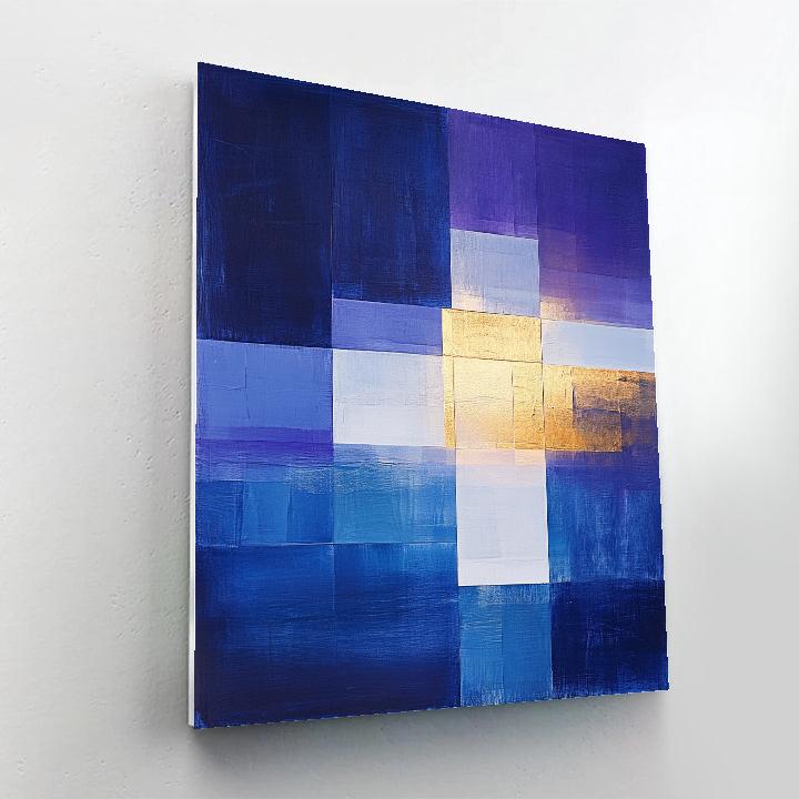 Mark Rothko Inspired Cosmic Harmony Number painting