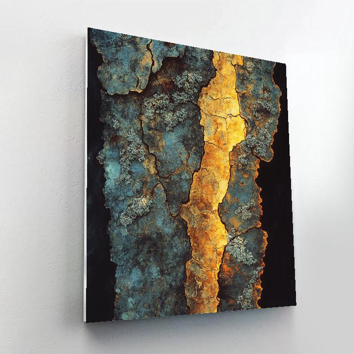 Caravaggio Inspired Mysterious Golden Light On Bark DIY paint by numbers