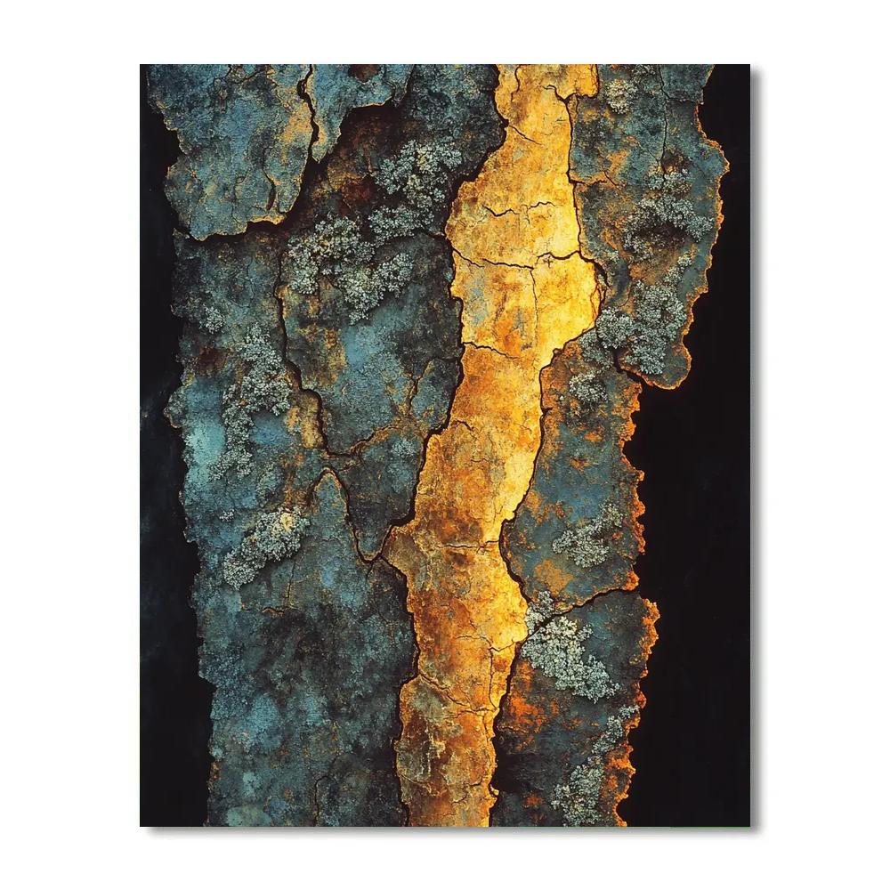 Caravaggio Inspired Mysterious Golden Light On Bark DIY paint by numbers