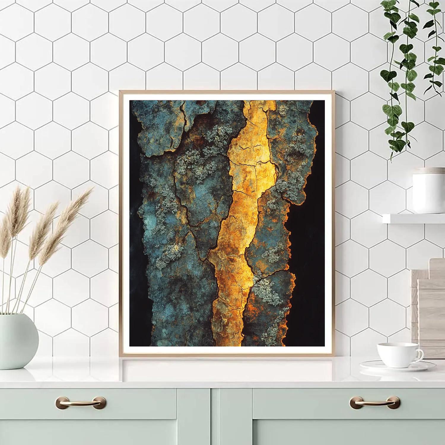 Caravaggio Inspired Mysterious Golden Light On Bark DIY paint by numbers