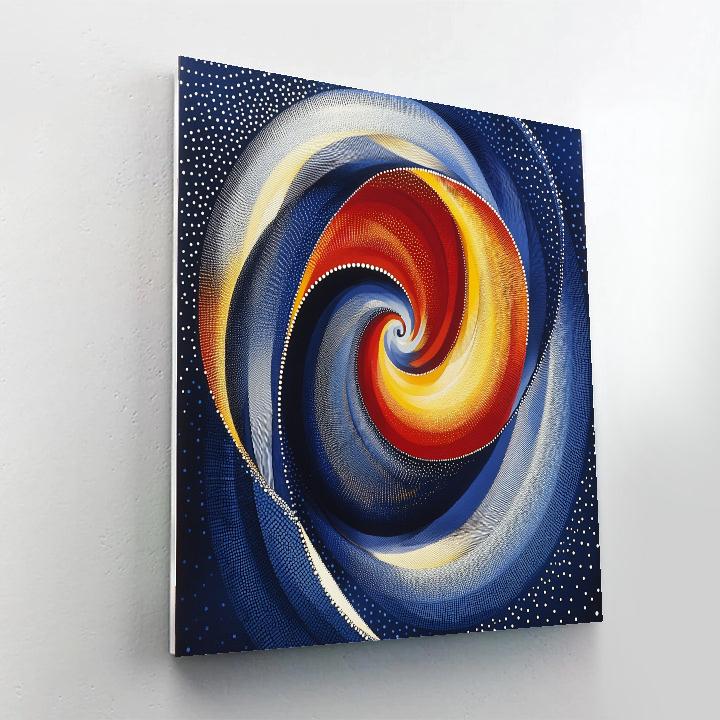 Yayoi Kusama Inspired Time Vortex Number painting